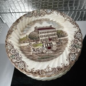 🇬🇧 Set of 4 Johnson Brothers Heritage Hall Georgian Town House 10" Plates